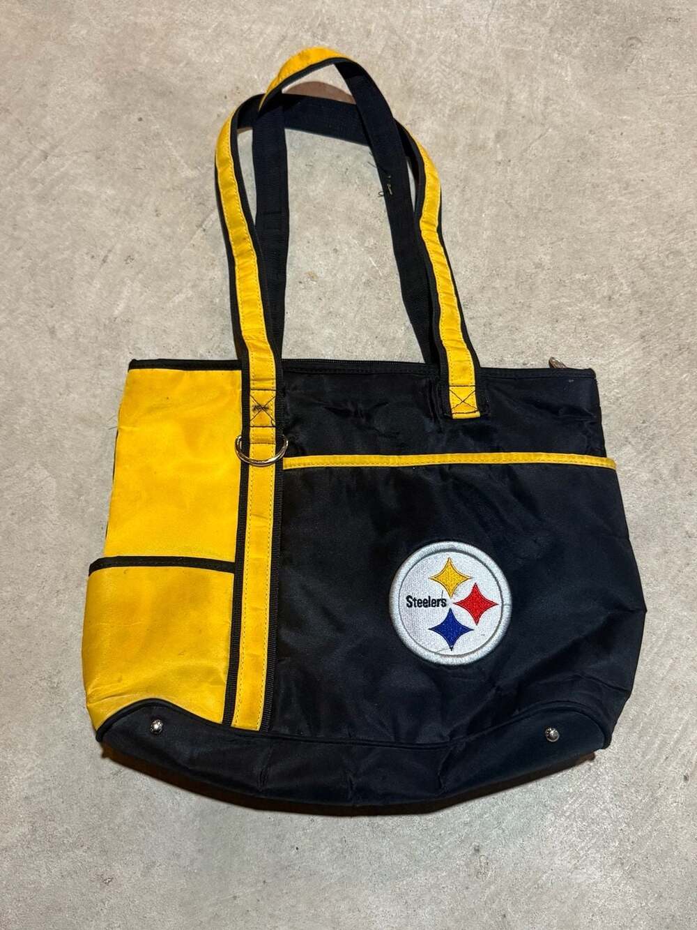 Littlearth Pro-FAN-ity NFL Pittsburgh Steelers Black & Yellow Tote Bag Purse